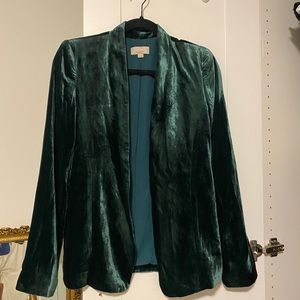 Loft Velvet Green Blazer